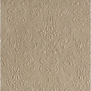 Szalvéta Ambiente Elegance Elegance taupe dombornyomott papírszalvéta 25x25cm,15db-os