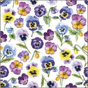 Szalvéta Ambiante Pansy all Over papírszalvéta 25x25cm,15db-os