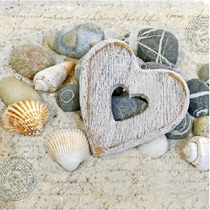 Szalvéta Ambiante Hearts and Stones papírszalvéta 33x33cm,20db-os