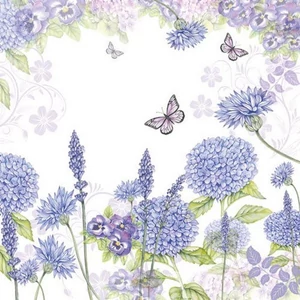 Szalvéta Ambiante Purple Widl flowers papírszalvéta 33x33cm,20db-os
