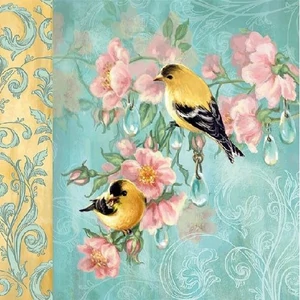 Szalvéta Ambiante Scarlett Petrol papírszalvéta 33x33cm,20db-os