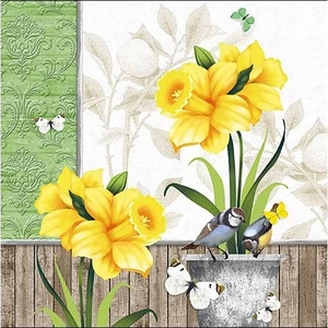 Szalvéta Ambiante Sunny Spring papírszalvéta 33x33cm,20db-os