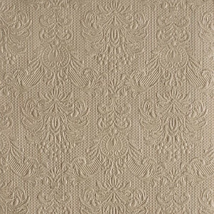 Szalvéta Ambiente Elegance taupe dombornyomott 40x40cm,15db-os