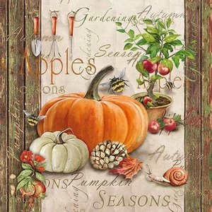 Szalvéta Ambiante Autumn Gardening papírszalvéta 33x33cm,20db-os