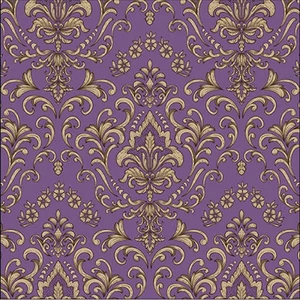 Szalvéta Ambiante Baroque ornament purple papír papírszalvéta 33x33cm,20db-os