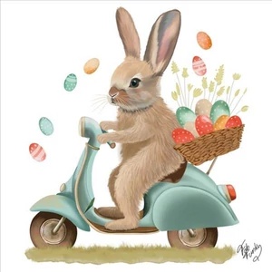 Szalvéta Ambiente Bunny Dash papírszalvéta 33x33cm,20db-os