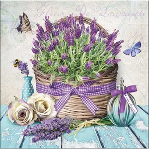 Szalvéta Ambiante Fleur de lavande papír papírszalvéta 33x33cm,20db-os