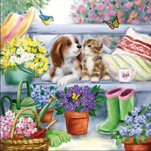 Szalvéta Ambiante Bench friends papír papírszalvéta 33x33cm,20db-os