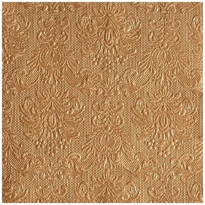 Szalvéta Ambiente Elegance bronze dombornyomott 40x40cm,15db-os