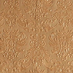 Szalvéta Ambiente Elegance Elegance bronz dombornyomott papírszalvéta 25x25cm,15db-os