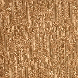 Szalvéta Ambiente Elegance bronz dombornyomott 33x33cm 3rétegű 15db/csom