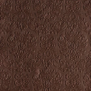 Szalvéta Ambiente Elegance brown dombornyomott 40x40cm,15db-os