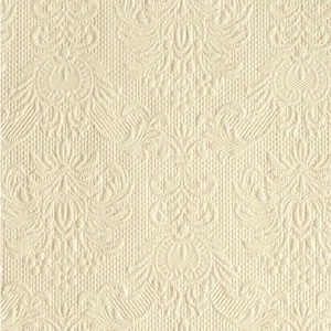 Szalvéta Ambiente Elegance Elegance cream dombornyomott papírszalvéta 25x25cm,15db-os