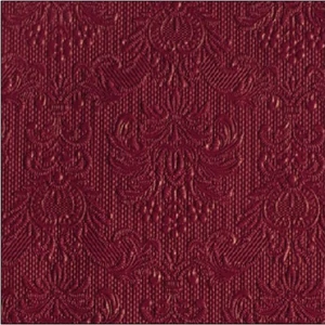 Szalvéta Ambiente Elegance Elegance ruby red dombornyomott papírszalvéta 25x25cm,15db-os