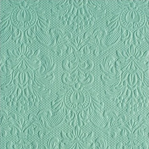 Szalvéta Ambiente Elegance Elegance pale aqua dombornyomott papírszalvéta 25x25cm,15db-os
