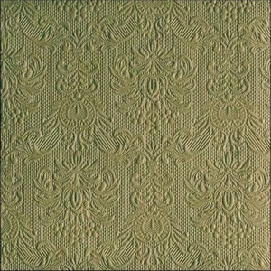 Szalvéta Ambiente Elegance Green Leaf dombornyomott papírszalvéta 4 40x40cm,15db-os