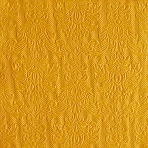 Szalvéta Ambiente Elegance Ocher dombornyomott 40x40cm,15db-os