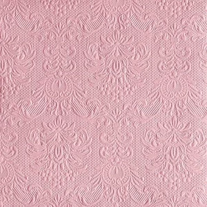 Szalvéta Ambiente Elegance Pastel Rose dombornyomott 40x40cm,15db-os