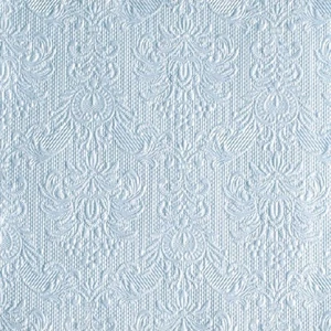 Szalvéta Ambiente Elegance Pearl blue dombornyomott 33x33cm 3rétegű 15db/csom