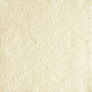 Szalvéta Ambiente Elegance pearl cream dombornyomott 40x40cm,15db-os