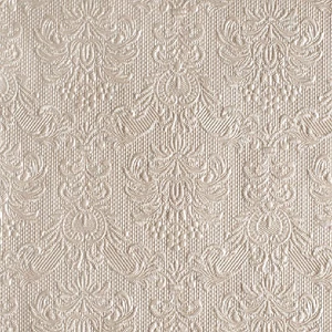 Szalvéta Ambiente Elegance pearl taupe dombornyomott 40x40cm,15db-os