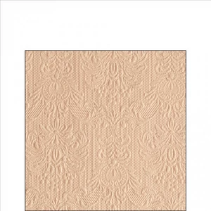 Szalvéta Ambiente Elegance Elegance beige dombornyomott papírszalvéta 25x25cm,15db-os