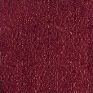 Szalvéta Ambiente Elegance ruby red dombornyomott 40x40cm,15db-os