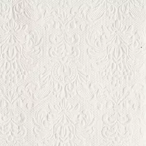 Szalvéta Ambiente Elegance White 25x25cm, 15lapos 3rétegű