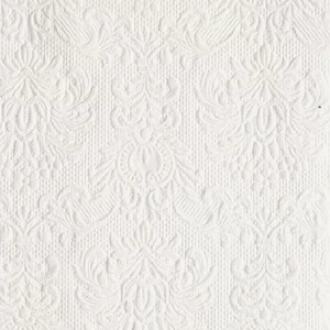 Szalvéta Ambiente Elegance Elegance White dombornyomott papírszalvéta 25x25cm,15db-os