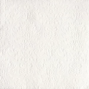 Szalvéta Ambiente Elegance white dombornyomott 40x40cm,15db-os