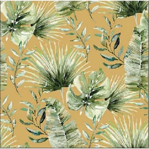 Szalvéta Ambiante Jungle leaves godl papírszalvéta 25x25cm,15db-os