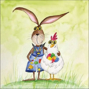 Szalvéta Ambiante Sunny Easter papírszalvéta 33x33cm,20db-os