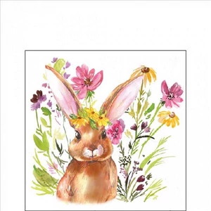 Szalvéta Ambiente Girl bunny papírszalvéta 25x25cm,20db-os