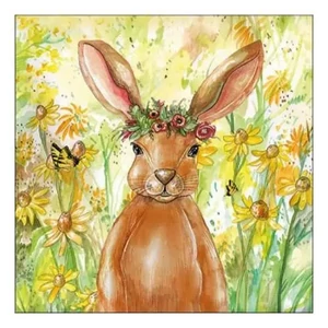 Szalvéta Ambiante húsvéti Flower Bunny papírszalvéta 33x33cm,20db-os