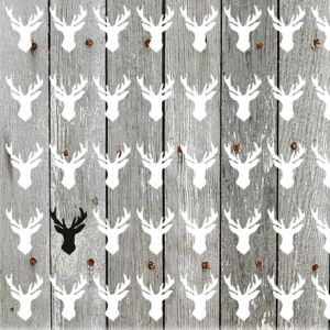 Szalvéta Ambiente One Black Deer 33x33cm, 3rétegű, 20db/csomag 13311865 Karácsonyi szalvéta.