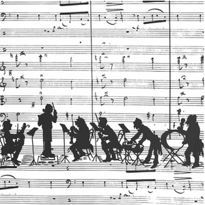 Szalvéta Ambiente Orchestra papírszalvéta 33x33cm,20db-os