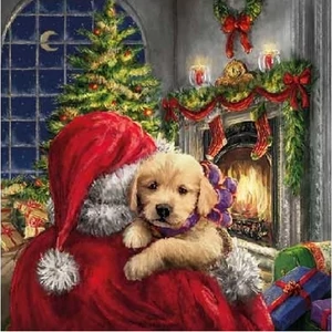 Szalvéta Ambiante Puppy At Fire papírszalvéta 25x25cm,15db-os