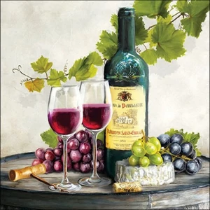 Szalvéta Ambiante Red wine papírszalvéta 33x33cm,20db-os