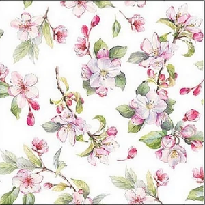 Szalvéta Ambiente spring blosom white 25x25 3rétegű, 20db/csomag 12518160