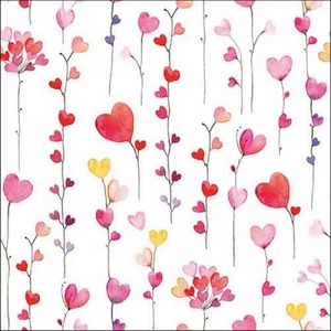 Szalvéta Ambiente szívecskés love 33x33 3rétegű, 20db/csomag 13318125