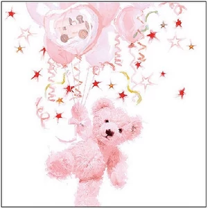 Szalvéta Ambiante Teddy Rose papírszalvéta 33x33cm,20db-os