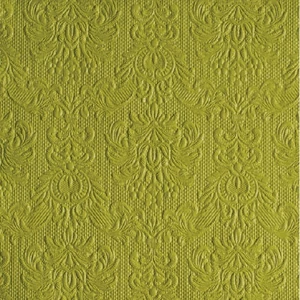 Szalvéta Ambiente Elegance green dombornyomott 33x33cm 3rétegű 15db/csom