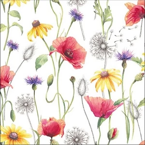Szalvéta Ambiante Poppy Meadow papírszalvéta 33x33cm,20db-os