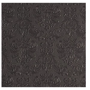 Szalvéta Ambiente Elegance dark grey papírszalvéta 33x33cm, 15db-os