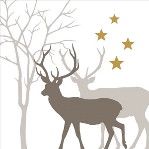 Szalvéta Ambiente Winter Deers papírszalvéta 33x33cm,20db-os