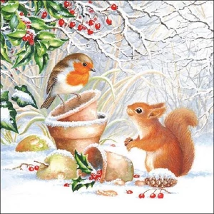 Szalvéta Ambiante Winter Picture papírszalvéta 33x33cm,20db-os