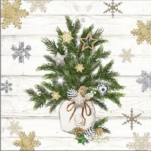 Szalvéta Ambiante Decorated Branches papírszalvéta 25x25cm,15db-os