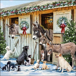 Szalvéta Ambiante Animal Friends 20db-os papírszalvéta 33x33cm,20db-os
