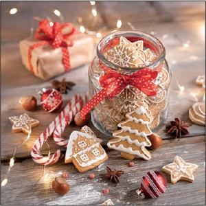 Szalvéta Ambiante Christmas cookies jar papír papírszalvéta 25x25cm,15db-os