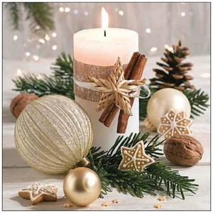 Szalvéta Ambiante Christmas decoration papír papírszalvéta 33x33cm,20db-os